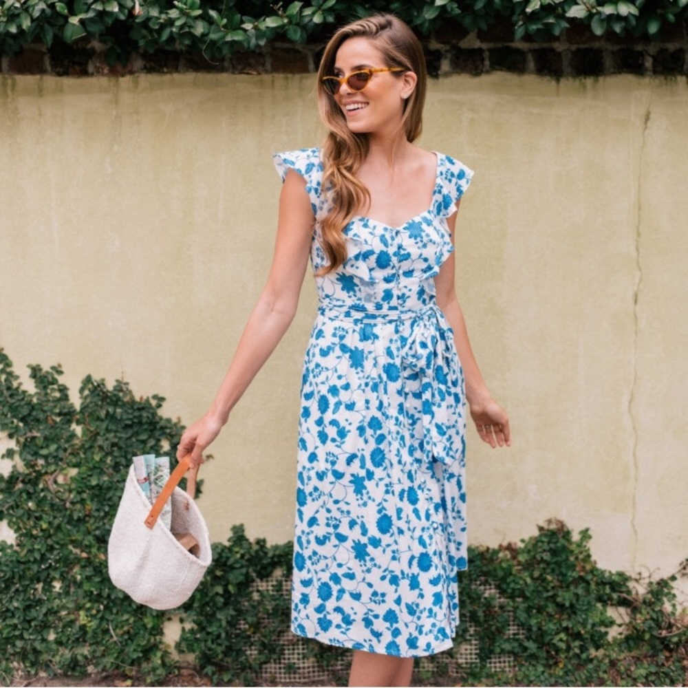 Gal Meets Glam Olivia Blue Dress size 8